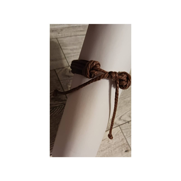 Men's iron cross leather bracelet - Picture 6 of 6